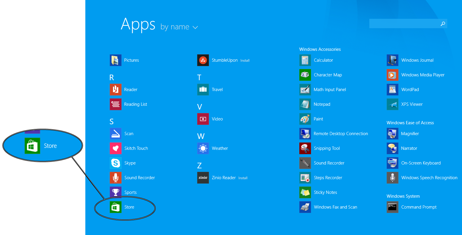 Touch Store from Apps