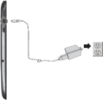 Connect the USB cable from the micro USB port to an outlet.