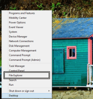 Menu with File Explorer circled